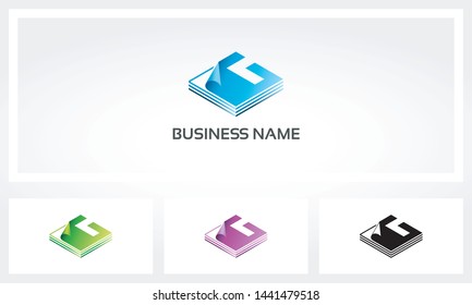 G Letter Pages Sheet Logo