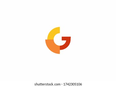 G Letter Round Circle Concept Logo Stock Vector (Royalty Free ...