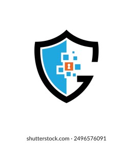 G Letter Security Simple Logo Design