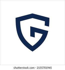 G Letter Shield logo design template element