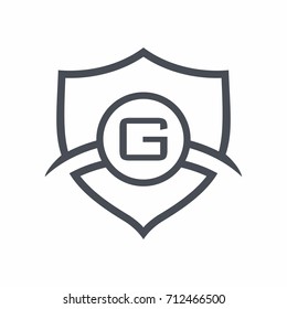 G Letter Shield Logo vector