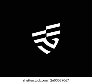G letter with shield shape clean logo