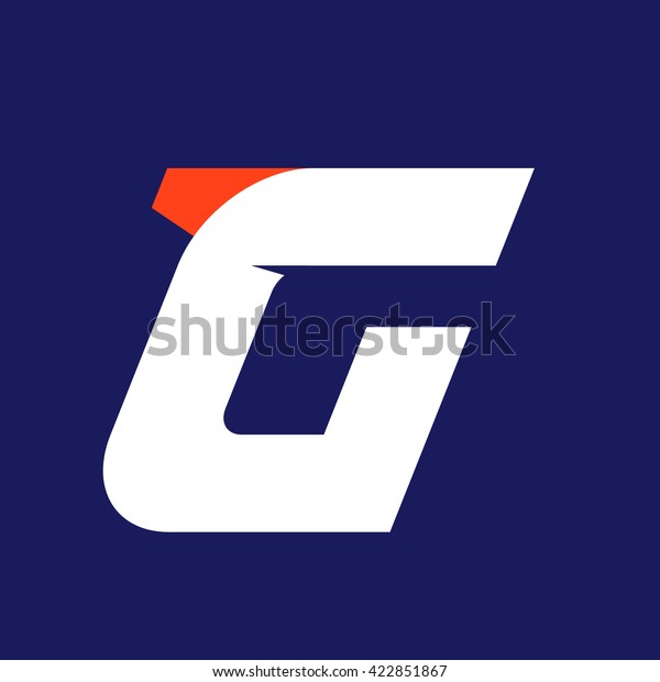 G letter\
sport logo design template. Typeface for sportswear, app icon,\
corporate identity, labels or\
posters.