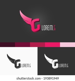 G Letter Symbol Template. Vector Elements. Brand Icon Design Illustration. EPS10