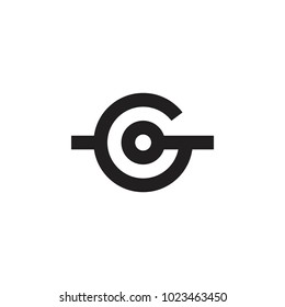 G letter target logo design vector