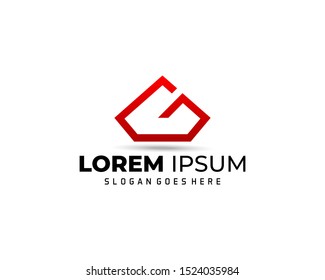 G A Letter Triangle Logo Template Illustration Design.