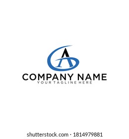 G A Letter Triangle Logo Template Illustration Design. Vector EPS 10.
