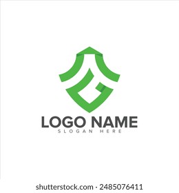 G letter turtle shapes modern logo
