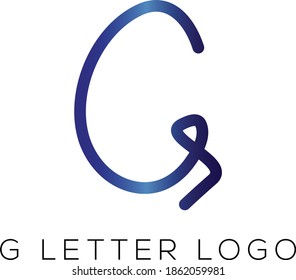 G letter unique modern vector logo design 