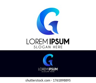 G letter vector abstract logo design. Modern icon concept. Professional logo for brand identity. Creative symbol element or template