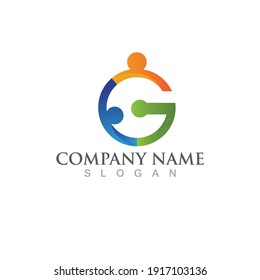 G Letter vector illustration icon Logo Template design