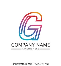 G Letter vector illustration icon Logo Template design