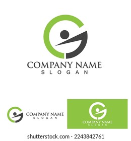 Logo-Vorlage für G-Letter-Vektorgrafik-Symbol