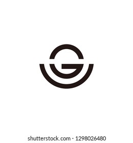 g letter vector logo. g with circle logo