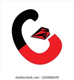 Icono de diseño del logotipo del vector de letra G