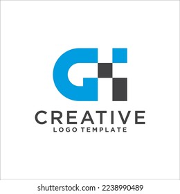 Plantilla para el logotipo del vector de la letra G, logotipo de la empresa financiera, icono del vector de la plantilla de diseño del logotipo de los asesores del Instituto Financiero
