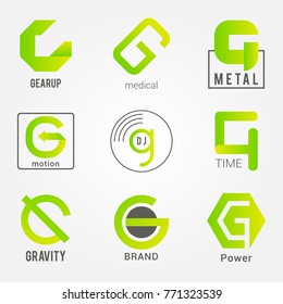 G Letter Vector Logos Design Set