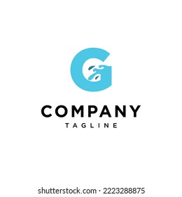 G Letter Water Vic Logo Symbol Vektorgrafik Vorlage