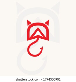 G letter,Devil logo icon template