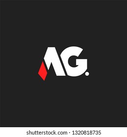 A G letters Joint logo icon vector template.
