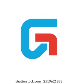 G letters upward arrow direction logo design.