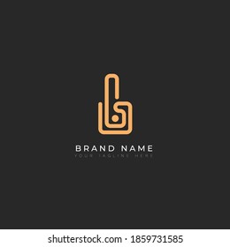 Diseño del logotipo de la letra abstracta de la línea G. Icono de Letras de logotipo en color naranja con elegante, se puede utilizar para negocios, para el logotipo de la empresa, para usuarios editables