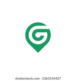 G Location Logo icon Vector Illustration design