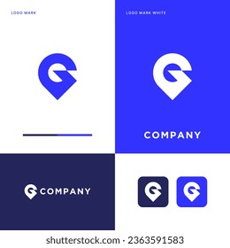 G Location Logo Vector Icon Illustration Design