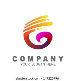 G logo, Abstract letter g logo design template, fast speed , quick energy sign