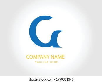 G Logo. Abstrakter Buchstabe G Logo Design. Kreatives Symbol der Linie. Logo-Branding. Universelles Vektorsymbol - Vektorgrafik