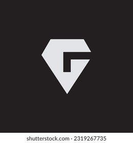 G logo abstract, Modern, Simple logo of initial G Brand. Suitable for any general business logo, in black and white.
