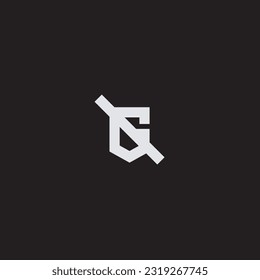 G logo abstract, Modern, Simple logo of initial G Brand. Suitable for any general business logo, in black and white.