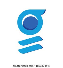 G logo with blue and purple color, G logo vector with white background, G logo shape with blue and purple color