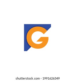 Ilustración de diseño de plantillas de vectores de empresa con logotipo G