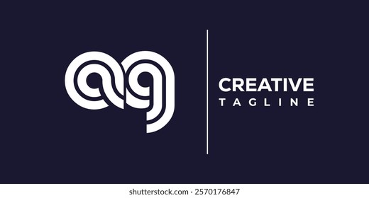 A and G logo design. AG abstract Letters Logo Monogram. This logo design is the process of creating a visual symbol that represents a brand, company, or individual.