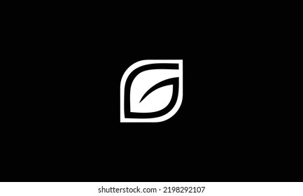 G logo design concept with background. Initial based creative minimal monogram icon letter. Modern luxury alphabet vector design