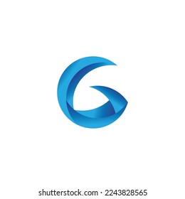 G logo design element color vector illustration