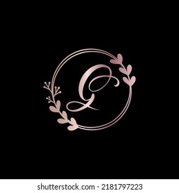 g logo design flower letter logo beauty fashion art