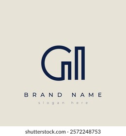 G and I logo design. GI abstract Letters Logo Monogram. This logo design is the process of creating a visual symbol that represents a brand, company, or individual.