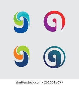 G logo design and G icon stock image graphic icon identity