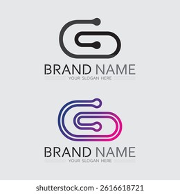 G logo design and G icon stock image graphic icon identity
