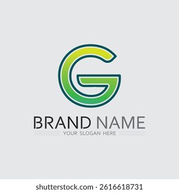 G logo design and G icon stock image graphic icon identity