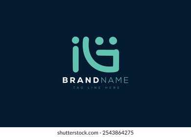 I and G logo design. IG abstract Letters Logo Monogram. This logo design is the process of creating a visual symbol that represents a brand, company, or individual.