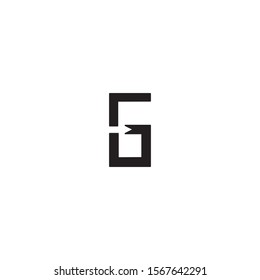 Gradient Letter G B Square Box Stock Vector (Royalty Free) 2149203985 ...