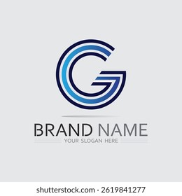 G Logo Design Paired with High-Tech G Branding Concept
