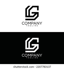 g Logo-Design und Premium-Vektorvorlagen