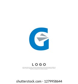 G logo design template. creative sign. Universal vector icon. - Vector