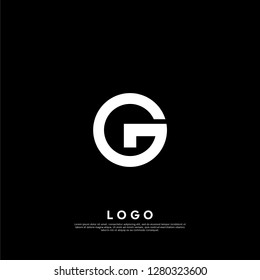 g logo design template. creative sign. Universal vector icon. - Vector