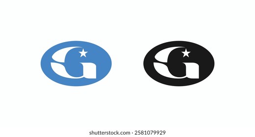 The G logo design is unique and professional with black and gold accents