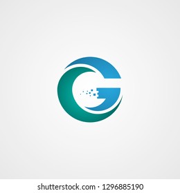G logo design vector illustration template, G letter logo vector, creative Letter G letter logo, letter g logo concept. Vector illustration EPS.8 EPS.10